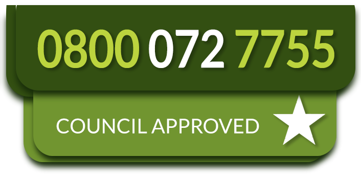 Call 08000727755 Council approved